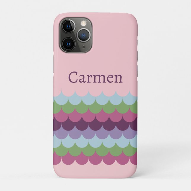 Pink Colourful Waves Case-Mate iPhone Case (Back)