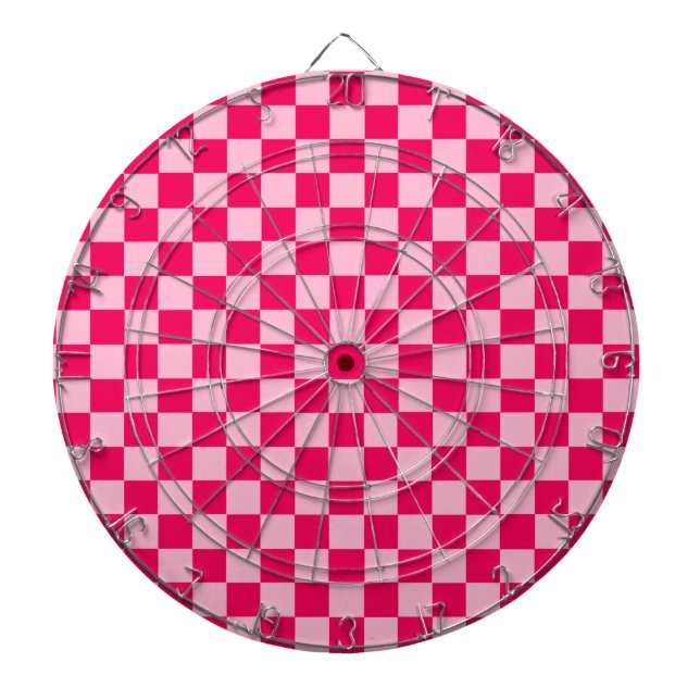 Pink Combination Classic Chequerboard by STaylor Dartboard (Front)