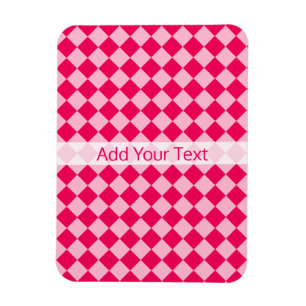 Pink Combination Diamond Pattern by Shirley Taylor Magnet