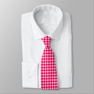 Pink Combination Diamond Pattern by Shirley Taylor Tie