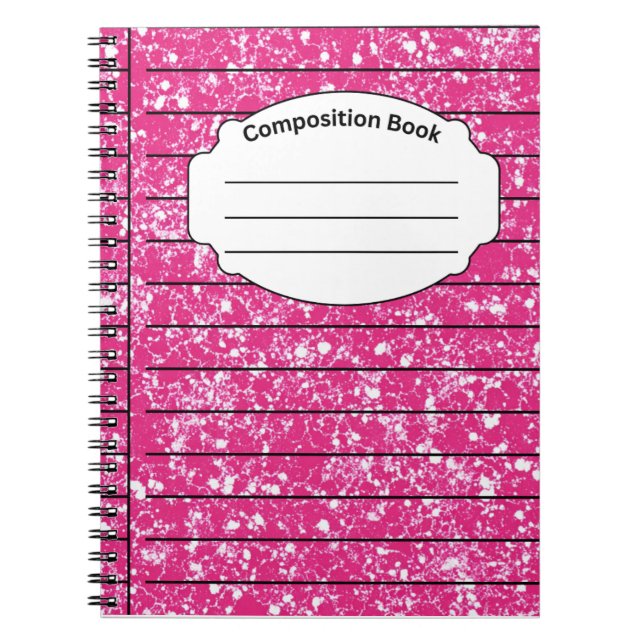 Pink Composition Notebook (Front)