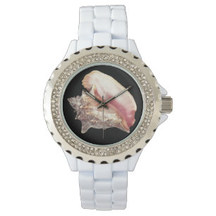 Pink Conch Shell Woman's Watch