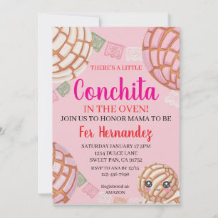 Pink Concha Baby Shower  Invitation