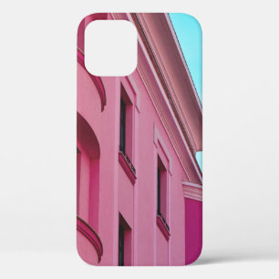PINK CONCRETE BUILDING iPhone 12 CASE