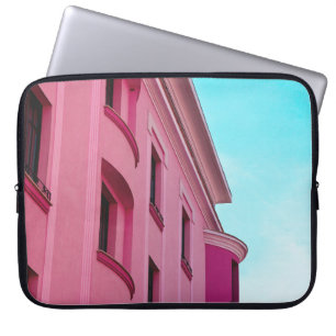 PINK CONCRETE BUILDING LAPTOP SLEEVE