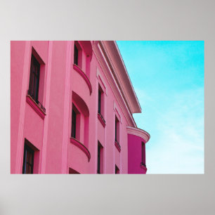 PINK CONCRETE BUILDING POSTER