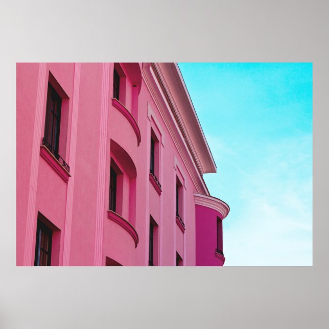 PINK CONCRETE BUILDING POSTER (Front)