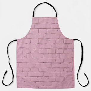 Pink concrete wall apron