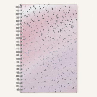 Pink Confetti Accent Notebook