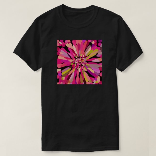 Pink Confetti Flower T-Shirt (Design Front)