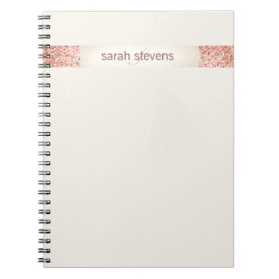 Pink Confetti Glitter Notebook