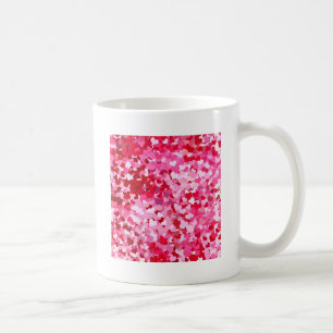 Pink Confetti Hearts Coffee Mug