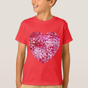 Pink Confetti Hearts T-Shirt