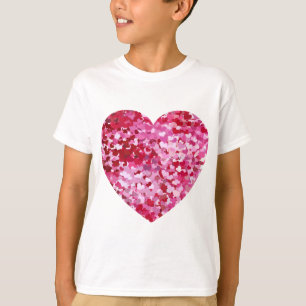Pink Confetti Hearts T-Shirt