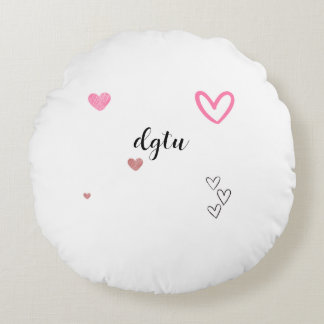 pink confort cut kawai round cushion