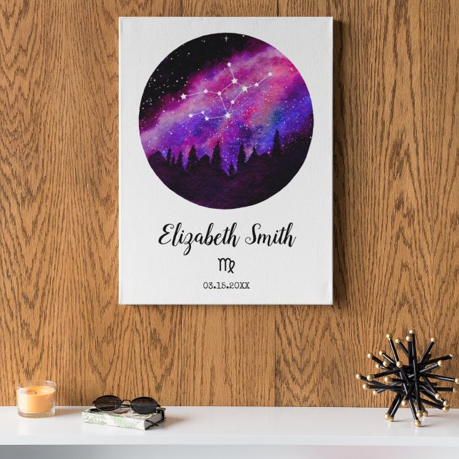Pink Constellation Virgo Horoscope Sign Gift (Creator Uploaded)