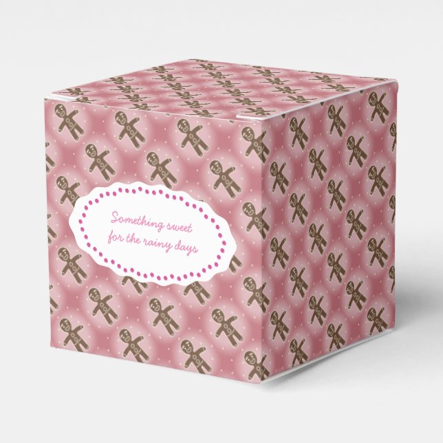 Pink cookie box customise text (Front Side)