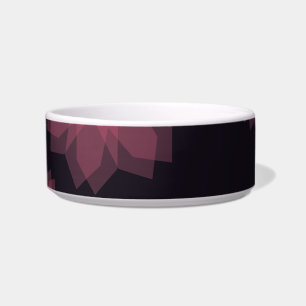 Pink, cool, trendy, modern flower abstraction bowl