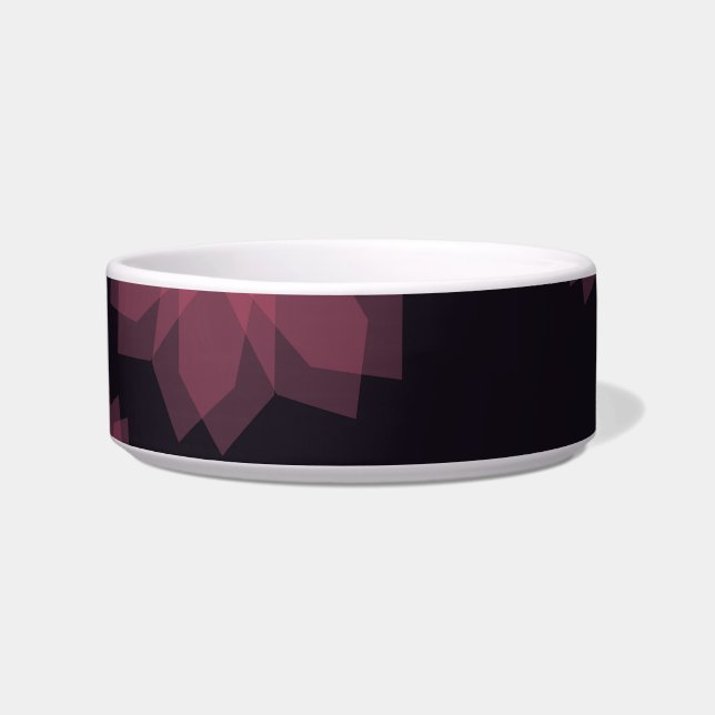 Pink, cool, trendy, modern flower abstraction bowl (Front)