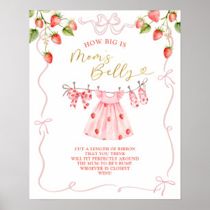 Pink Coquette Baby Clothes How Big Is Mum Belly Poster