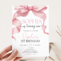Pink Coquette Bow Birthday Party