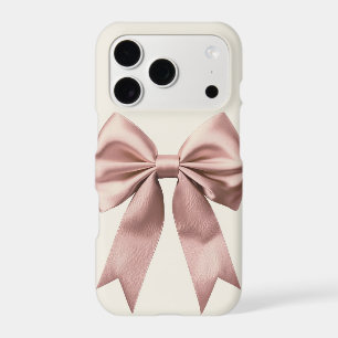 Pink Coquette Bow iPhone Case Romantic Girly