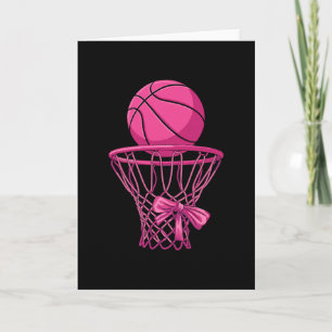 Pink Coquette Bow Sketll Pink Sketll Mom Mama Girl Card