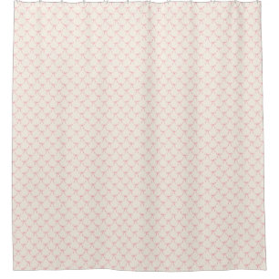 Pink coquette bows shower curtain