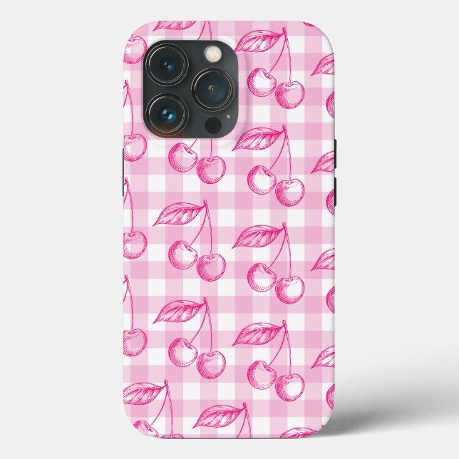 Pink Coquette Cherry Aesthetic Case-Mate iPhone Case (Back)