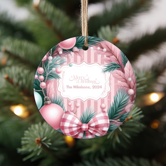 Pink Coquette Christmas Ornament (Creator Uploaded)