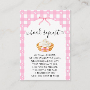 Pink Coquette Fall Pie Book Request Enclosure Card