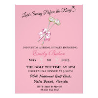 Pink Coquette Golf "Last Swing Before The Ring"