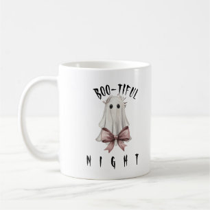 Pink Coquette Halloween Ghost Coffee Mug