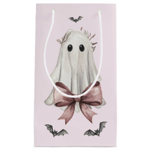 Pink Coquette Halloween Ghost Gift Bag
