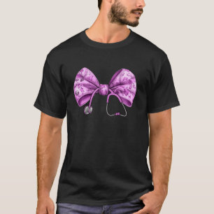 Pink Coquette Nurse Stethoscope Bow Nurse Apprecia T-Shirt