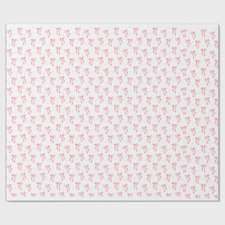 Pink Coquette Ribbon Wrapping Paper