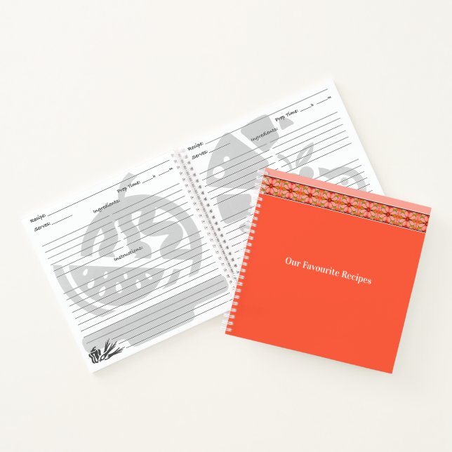 Pink Coral and Peach Notebook (Inside)