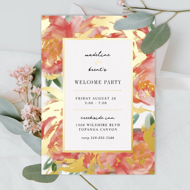 Pink Coral Brushed Rose Welcome Party (Creator Uploaded)