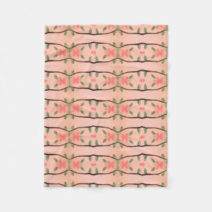 Pink Coral Designer Fleece Blanket