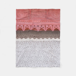 Pink Coral House Fleece Blanket