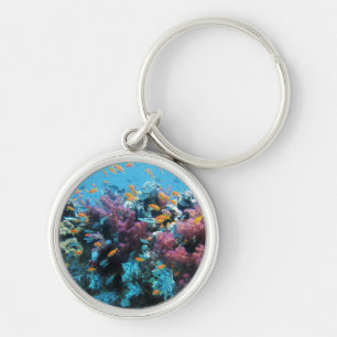 Pink Coral Key Ring