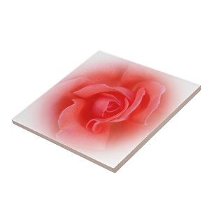 pink coral rose ceramic tile