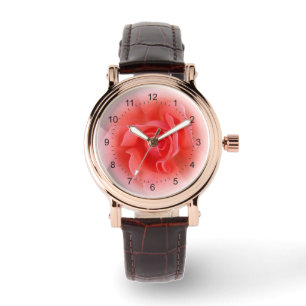 pink coral rose watch