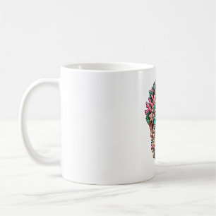 Pink Coral Tiki Coffee Mug