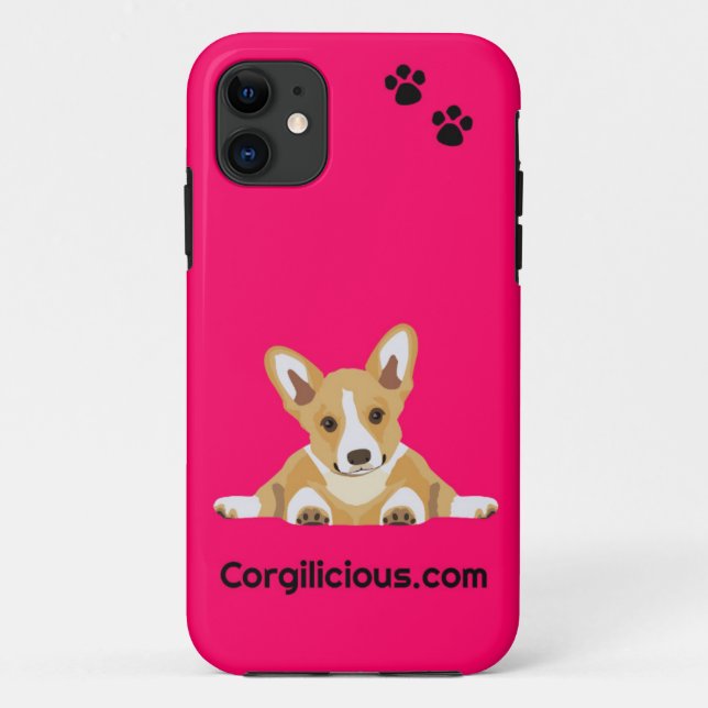 Pink Corgi Puppy iPhone 5 Case (Back)