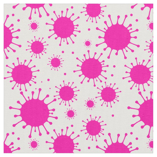 pink coronavirus fabric (Close Up)