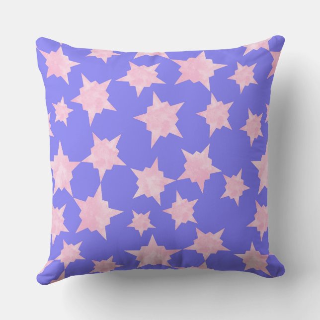 Pink Cosmic Burst Cushion (Back)