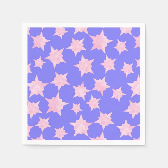 Pink Cosmic Burst Napkin (Front)