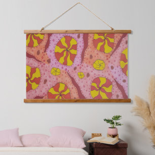 Pink Cosmic Candies Hanging Tapestry