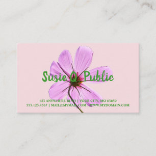 Pink Cosmos Business Card